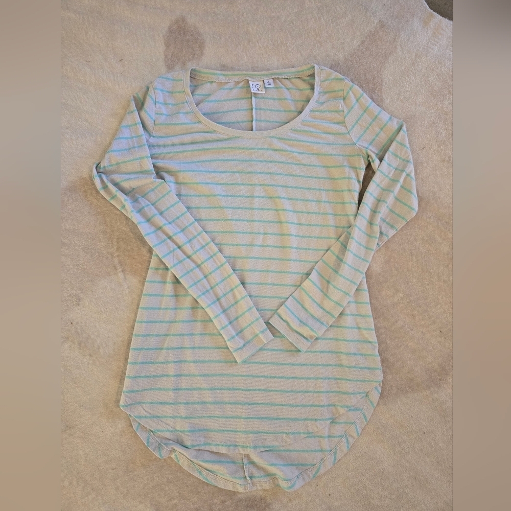 BP Nordstrom Lot Of 2 Long sleeve Striped Tees Tops Small - Picture 3 of 5